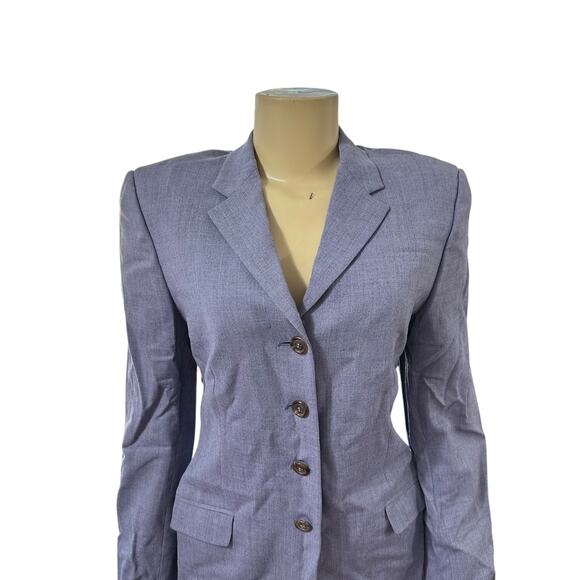 Piazza Sempione Womens Wool Blend Blazer Jacket Size IT 44 Quiet Luxury 80s - Picture 4 of 16